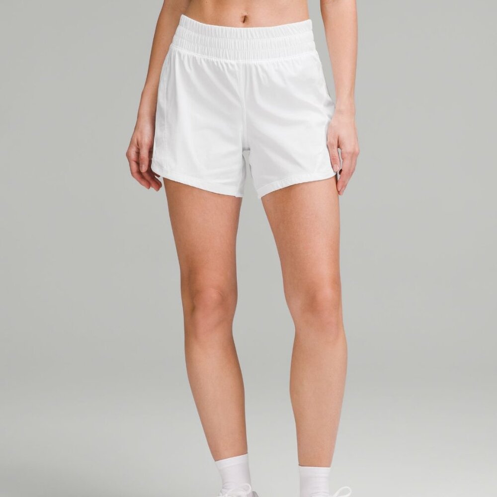 Track That Mid-Rise Lined Short 5" In White